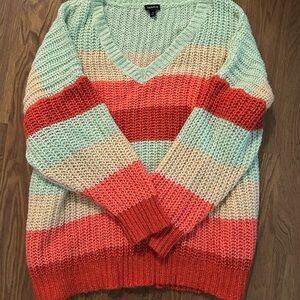 Torrid Chunky Knit V-Neck Sweater